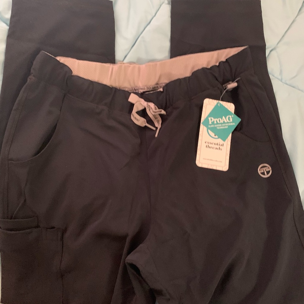 Essential Threads Black Track Pants